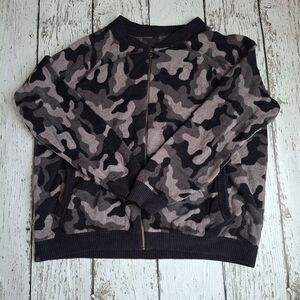 Barefoot Dreams Camouflage Jacket - Black and Gray
